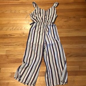 Stripped Capri length jumper